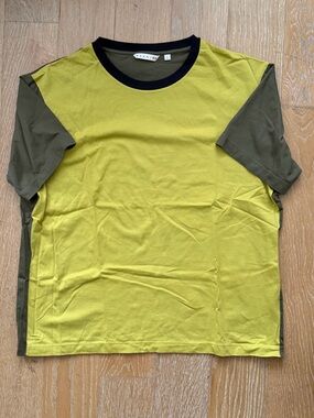 Marni Olive Green Body with Black Trim T-Shirt